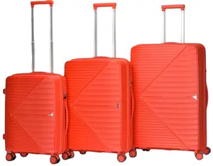 3 piece pp travel bags luggage set suitcase on wheels hardshell carry on suitcase luggage trolley bags travel baggage sets