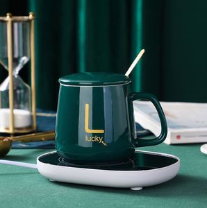 IStapromo Gifts Cheap Smart Coffee Mug with Temperature Control Self-Heating <b>Thermostatic</b> Ceramic Cup Business Gift Set - Product Image 6