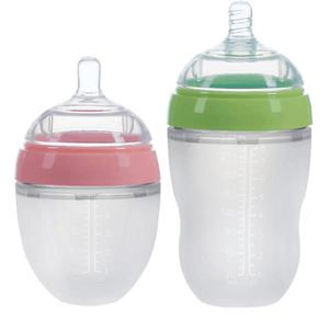 Biberón de cuello ancho sin BPA, biberón de silicona con sensación natural, <span class=keywords><strong>biberones</strong></span> de leche de 0 a 12 meses a la venta - Product Image 6
