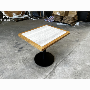 Table de restaurant commerciale d'intérieur sur mesure pour la vente, mobilier de restaurant pour table de <span class=keywords><strong>grill</strong></span> coréen électrique Hotpot DT070 - Product Image 1