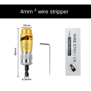 Kit d'accessoires pour perceuse électrique : Dénudeur de fils et dénudeur de câbles rotatifs pour perceuse électrique CE - Product Image 6