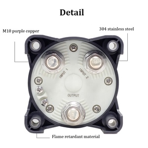 32V DC 500A 3003主电池开关选择器4位置1 2均关闭，带AFD船用 - Product Image 4