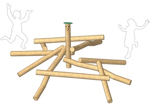 Équipement <span class=keywords><strong>de</strong></span> jeu <span class=keywords><strong>de</strong></span> jungle en bois personnalisé pour l'extérieur, équipement <span class=keywords><strong>de</strong></span> parcours d'obstacles naturel pour enfants, adolescents et adultes - Product Image 3