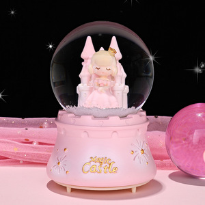 Globos de Nieve con Unicornio Arcoíris del Universo de 9*9*12 cm con Música en Caja de Cristal Romántica, Regalo de San Valentín para Niña - Product Image 2