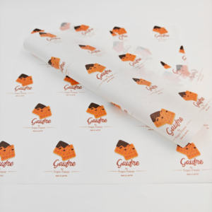 Wholesale Greaseproof Food <b>Wrapping</b> <b>Paper</b> Custom Printed Logo Single Oil-Resistant Burger Sandwich Packaging <b>Paper</b> for Deli - Product Image 2