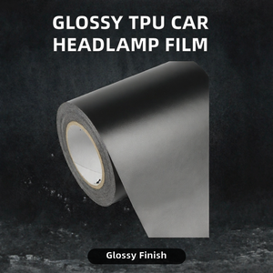 Film adhésif TPU haute brillance FANNA pour phares et feux arrière de voiture, noir/gris fumé, anti-rayures, anti-taches, vente en gros - Product Image 2