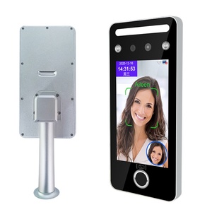 Sistema de Control de Acceso Biométrico con Reconocimiento Facial y Huella Dactilar, WiFi, TCP/IP, de 5 Pulgadas, con Soporte de Pared, Visión Nocturna y Función de Reinicio - Product Image 1