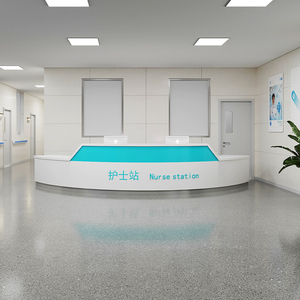 عالية الجودة الحديثة الطبية لوحة بالكهرباء المواد المستشفى مكتب استقبال محطة ممرضة دائم متعددة الوظائف التجارية - Product Image 3