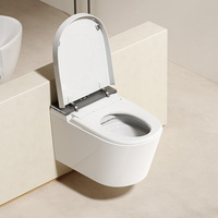 Nouvelle toilette intelligente de luxe à nettoyage automatique, WC mural intelligent avec télécommande