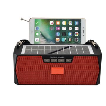 Солнечная приведенная в действие беспроводной Bluetooth динамик fm радио с USB /TF /BT MP3 музыкальный плеер FP-55-S