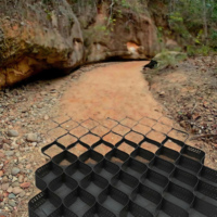 Geocell HDPE Bertekstur Halus Berlubang untuk Stabilisasi Lereng, Dinding Penahan Tanah, Stabilisasi Tanah, dan Pengendalian Erosi