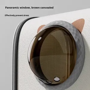 Büyük kapasiteli kedi taşıyıcı evcil hayvanlar için moda uzay kapsül sırt çantası taşınabilir seyahat okul ev için anti-stres kedi köpek kafesi - Product Image 5