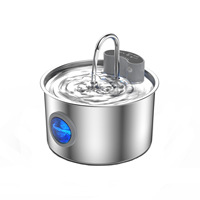 Bebedero para Perros de Acero Inoxidable de 3.2L, Batería de 4000mAh, Carga USB, Dispensador de Agua Inalámbrico para Mascotas, Comedero para Perros y Gatos con Sensor