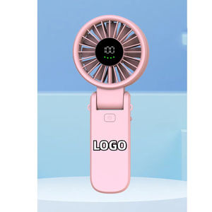 Ventilador de Mano Portátil Plegable de 4000mAh, Recargable por USB, con Pantalla, Silencioso, para Colgar del Cuello - Product Image 3