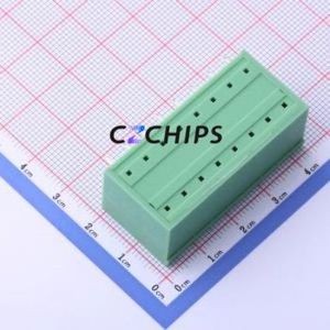 KF2EDGKRCH-5.08-2*8P Plug-in Terminal Block Bent Lead Through Hole,P=5.08mm Board-to-Board / Socket - Closed 2x8P 5.08mm Green - Product Image 2