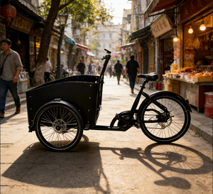 จักรยานบรรทุกไฟฟ้าแบบสามล้อสำหรับครอบครัว จักรยานบรรทุกสัตว์เลี้ยง จักรยานสามล้อช่วยแรง - Product Image 4