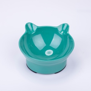 Tazón Elevado Antideslizante para Mascotas con Forma de Oreja de Gato, Venta al por Mayor de Fábrica, Comedero Ecológico de Plástico para Gatos - Product Image 4