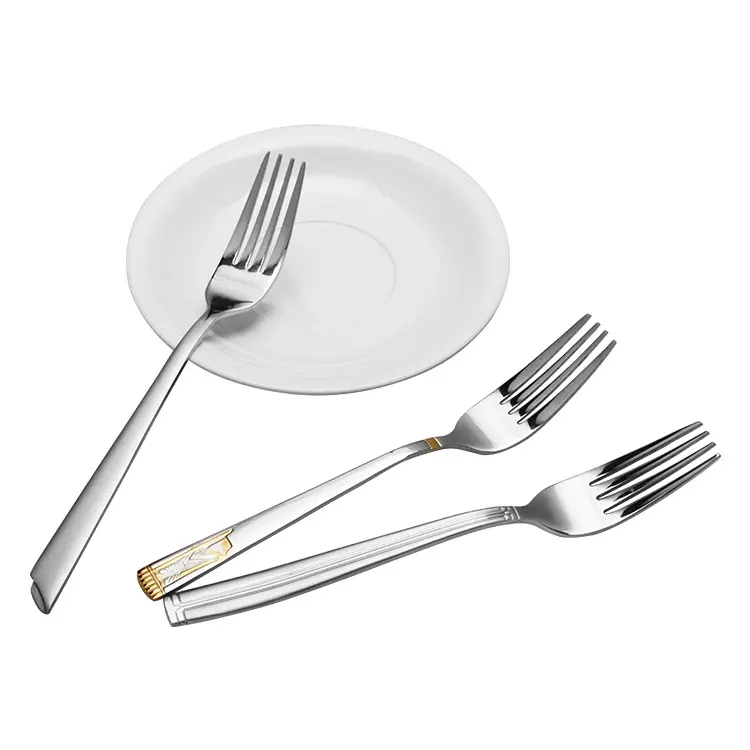 Factory direct selling cheap silver stainless steel tableware food steak fruit vegetable salad fork