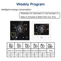 Modo de vacaciones Smart Life Tuya termostato con Control de grupo Alexa Voice Wifi termostato para termostato de calefacción de agua de piso