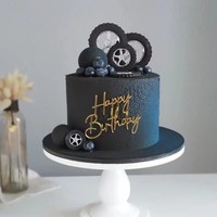 Hot Selling Gold Acryl Kuchen Dekorationen Alles Gute zum Geburtstag Side Topper für Kuchen Dekor Kuchen Dekorieren Lieferungen