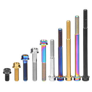 Kim loại Titan bu lông GR5 M8 M12 M14 M5 M10 <span class=keywords><strong>Hex</strong></span> Torx ổ cắm đầu mặt bích <span class=keywords><strong>din912</strong></span> hợp kim vít Metric Hệ thống đo lường - Product Image 3