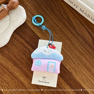 2026 New Soft School Bag Pendant Versatile Clothing Accessories Girl Lovely Plush <b>Anime</b> Design Mushroom Puppy Handbag Charms - Product Image 4