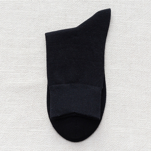 Chaussettes 100% coton de couleur unie pour hommes, chaussettes ras du cou de haute qualité - Product Image 6