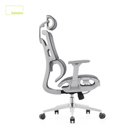 Chaise de bureau ergonomique moderne de luxe pour manager, chaise de direction pivotante réglable en maille pour le travail