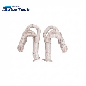 ท่อร่วมไอเสียสแตนเลส SS304 พร้อมแผ่นกันความร้อนสำหรับ Porsche 987 981 2.7L 3.4L - Product Image 4