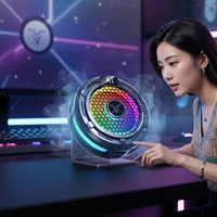 Refroidisseur de téléphone F47 AI RGB pour gaming avec écran numérique – Dispositif de refroidissement mobile portable