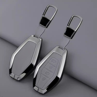 Funda de Aleación de Zinc y Cuero para Llave de Coche Chery Jetour Dashing IDM I-DM X-1 Plus, Carcasa Completa con Hebilla Metálica, Accesorios