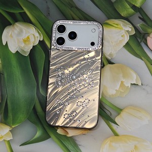 <span class=keywords><strong>Coque</strong></span> de téléphone antichoc à paillettes effet vague d'eau avec perles 3D et nœuds, motif <span class=keywords><strong>orange</strong></span> tendance, bracelet diamant pour <span class=keywords><strong>iPhone</strong></span> 17, 16, <span class=keywords><strong>11</strong></span> - Product Image 4