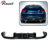 Pour BMW F87 M2, lèvre arrière en fibre de carbone humide avec lampe LED, kit carrosserie extérieur, diffuseur arrière, accessoires de tuning pour M2 Coupé