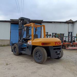 Chariot élévateur contrepoids diesel d'occasion TCM 10 tonnes avec positionneur de fourches, levée 4m, garantie 1 an - Product Image 2
