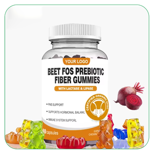 Ausreson Private Label Remolacha natural Fibra prebiótica Gomitas Suplemento para perder peso Remolacha <span class=keywords><strong>FOS</strong></span> Fibra prebiótica Gomitas - Product Image 1