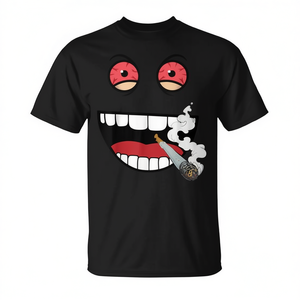 Camiseta con Diseño de Cara de Monstruo con Ojos Rojos, Camiseta Promocional con Cara de Monstruo y Ojos Rojos - Product Image 3