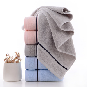 Toalla Facial de Algodón Puro Kim Ryan, 34x74cm, Gruesa, Suave y Absorbente, Rosa, Azul, Gris, para Uso Doméstico - Product Image 4