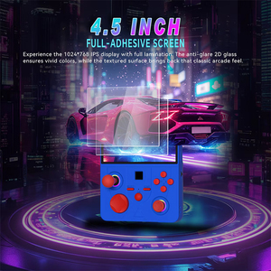 Consola de juegos portátil retro de código abierto DC45V, joystick arcade, pantalla IPS HD de 4.5 pulgadas, reproductor de videojuegos para PS1, PSP, regalos - Product Image 3