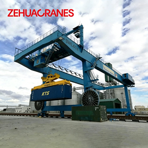 Gru a portale su rotaia certificata CE (<span class=keywords><strong>RMG</strong></span>) per container, ideale per stazioni ferroviarie e campi di stoccaggio container - Product Image 3