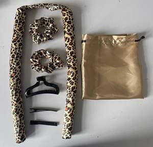 عقال رأس قضيب تجعيد بدون حرارة مع حقيبة وموجة نوم بدون حرارة بكرة تجعيد الشعر طقم بكرة شعر حريرية مع مشبك مخلب - Product Image 2