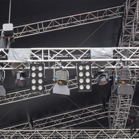 Structure de scène circulaire en aluminium de qualité supérieure à tube unique pour festivals de musique en extérieur