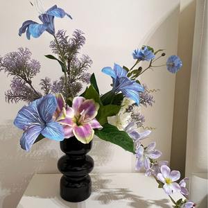 2025 nouveau gros Monet jardin violet artificielle grande fleur filet célébré <span class=keywords><strong>Photo</strong></span> carte faisant bricolage fenêtre décoration - Product Image 6