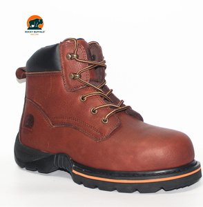 <span class=keywords><strong>Rocky</strong></span> Buffalo Chaussures à bout en acier semi-Goodyear de haute qualité Chaussures de sécurité unisexes en cuir de première couche pour l'été, l'hiver et <span class=keywords><strong>le</strong></span> printemps - Product Image 3