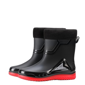 Wholesale Adult PVC Gumboots <strong>Wellington</strong> <strong>Short</strong> Car Wash Rain Boots Waterproof Anti-Slippery Recyclable Rubber for Winter - Product Image 1