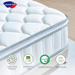 Chất lượng cao sang trọng Đồ nội thất khách sạn Nệm nén cuộn lên hộp bộ nhớ bọt Nữ Hoàng kích thước đầy đủ Túi lò xo cuộn nệm - Product Image 4