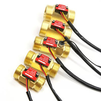 Débitmètre à turbine liquide OEM Dijiang SUS304 DN8-DN50 10-200LPM, capteur de débit à effet Hall précis avec compteur d'impulsions pour chauffage/chaudière