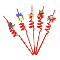 Petite Sirène Fête D'anniversaire Fournitures Décorations Réutilisable En Plastique Pet Paille De Fête À Boire