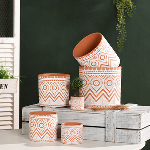 Pots <span class=keywords><strong>en</strong></span> <span class=keywords><strong>terre</strong></span> <span class=keywords><strong>cuite</strong></span> verts pour l'intérieur et l'extérieur, fournitures de jardinage, ensemble de plantes tendance, petites succulentes, fleurs, vente <span class=keywords><strong>en</strong></span> gros, design décoratif - Product Image 4