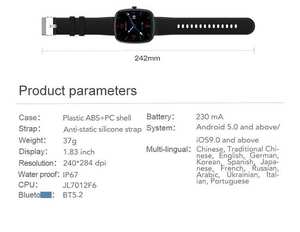 メンズスマートウォッチ AMOLEDスクリーン フィットネストラッカー 通話機能 ナノSIM対応 シリカゲル IP67 Android/iOS対応 - Product Image 5