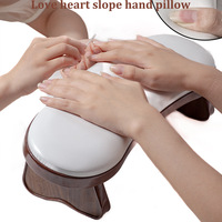 Nouveau repose-bras pliable de luxe en forme de U pour manucure, en cuir microfibre, coussin de main pour manucure, support de main et de bras